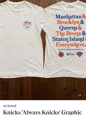 Knicks 'Always Knicks' Short Sleeve Tee New York or Nowhere